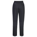 Spodnie szefa kuchni Cotton Mesh Air , czarne, bawełniane, tył