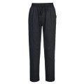 Spodnie szefa kuchni Cotton Mesh Air , czarne, bawełniane