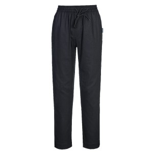Spodnie szefa kuchni Cotton Mesh Air,  czarne, bawełna 100%