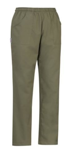 Spodnie kucharskie COULISSE POCKET Olive Green