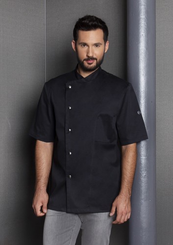 Męska bluza kucharska GUSTAV czarna Rozmiar 56