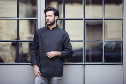 Męska bluza kucharska NOAH czarna Rozmiar 46