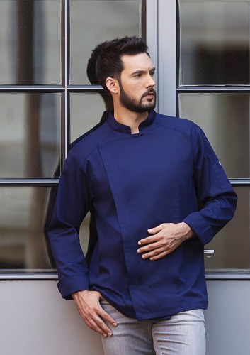 Męska bluza kucharska NOAH niebieska Rozmiar 46