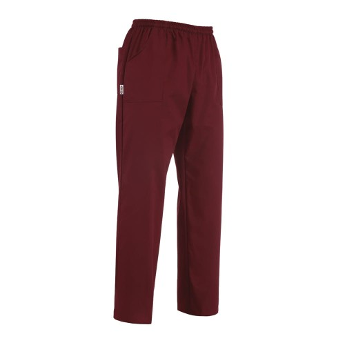 Spodnie kucharskie COULISSE POCKET BORDEAUX