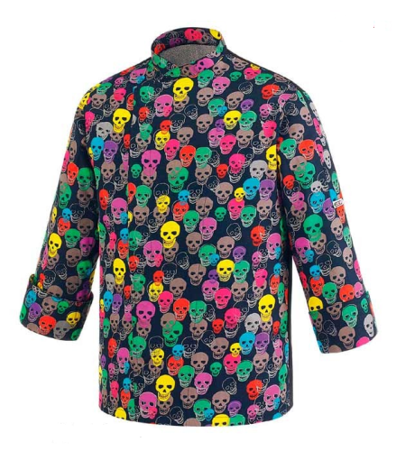 Bluza kucharska COLOR SKULLS