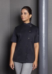 Damska bluza kucharska GRETA czarna, rozmiar 48, OUTLET 