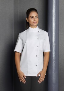 Damska bluza kucharska GRETA biała, rozmiar 48 (XL), OUTLET