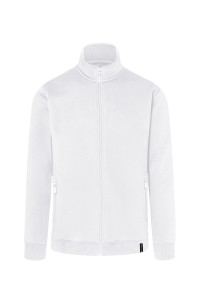 Bluza dresowa robocza męska,  Sweat Jacket, biała, KARLOWSKY