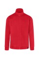 Bluza dresowa robocza męska, Sweat Jacket, czerwona, KARLOWSKY  przód
