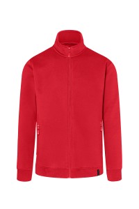 Bluza dresowa robocza męska,  Sweat Jacket, czerwona, KARLOWSKY