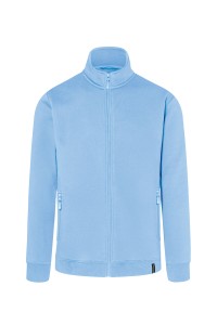 Bluza dresowa robocza męska,  Sweat Jacket, lodowy błękit