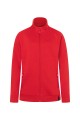 Bluza dresowa, robocza damska, SWEAT JACKET, czerwona, przód
