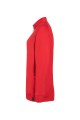 Bluza dresowa, robocza damska, SWEAT JACKET, czerwona, widok z lewej strony