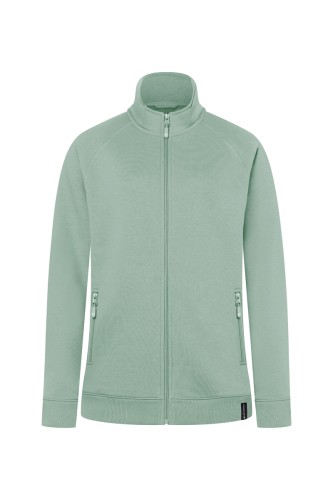 Bluza dresowa, robocza damska, SWEAT JACKET, zieleń pistacjowa, przód