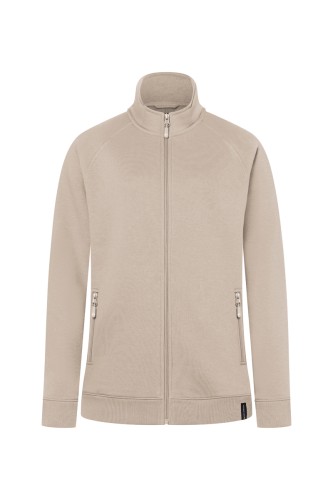 Bluza dresowa, robocza damska, SWEAT JACKET, piaskowa, przód