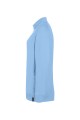 Bluza dresowa, robocza damska, SWEAT JACKET, lodowy błękit, widok z lewej strony
