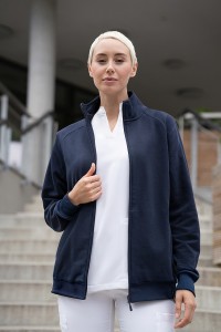 Bluza dresowa, robocza damska, SWEAT JACKET, granatowa
