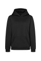 Bluza robocza damska z kapturem (hoodie), czarna, przód