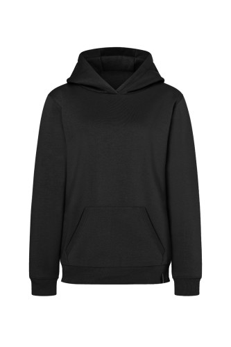 Bluza robocza damska z kapturem (hoodie), czarna, przód