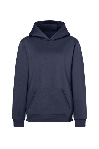 Bluza robocza damska z kapturem (hoodie), granatowa, przód