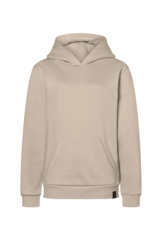 Bluza robocza damska z kapturem (hoodie), piaskowa, przód