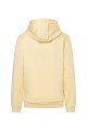 Bluza robocza damska z kapturem (hoodie), pastelowy żółty, tył