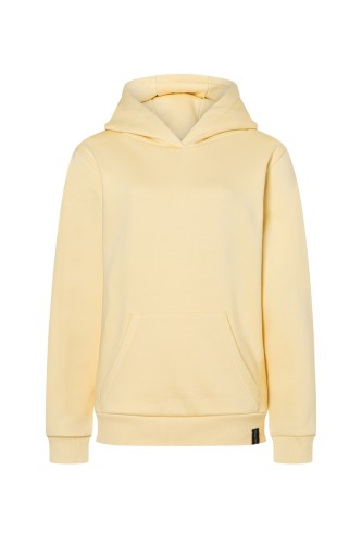 Bluza robocza damska z kapturem (hoodie), pastelowy żółty, przód