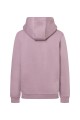Bluza robocza damska z kapturem (hoodie), ciemny róż, tył