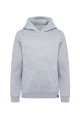 Bluza robocza damska z kapturem (hoodie), srebrnoszary, przód