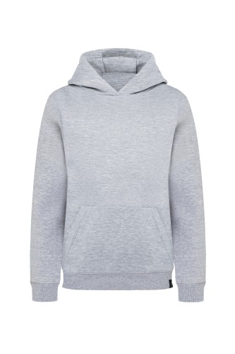 Bluza robocza damska z kapturem (hoodie), srebrnoszary, przód