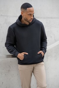 Bluza robocza z kapturem, męska, (hoodie), czarna