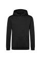 Bluza robocza z kapturem, męska, (hoodie), czarna, przód