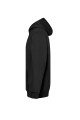 Bluza robocza z kapturem, męska, (hoodie), czarna, widok z lewej strony