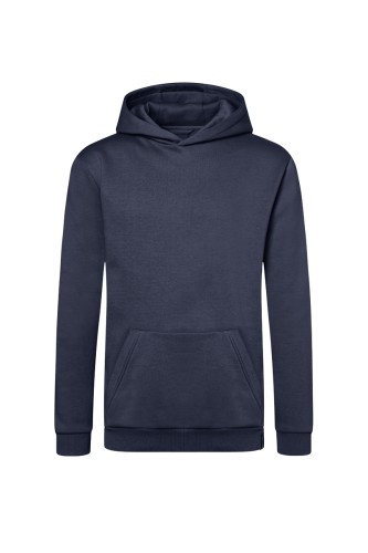 Bluza robocza z kapturem, męska, (hoodie), granatowa, przód