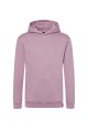 Bluza robocza z kapturem, męska, (hoodie), ciemny róż, przód