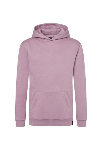 Bluza robocza z kapturem, męska, (hoodie), ciemny róż, przód