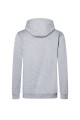 Bluza robocza z kapturem, męska, (hoodie), srebrnoszara, tył