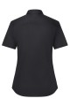 Koszula damska, z krótkim rękawem, czarna, Modern Fit, tył
