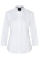 Koszula damska z rękawem 3/4, biała, modern-fit, przód