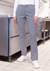 Spodnie kucharskie damskie, BASIC, pepitka