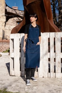 Fartuch jeansowy 75x90cm, ROCK CHEF, Stage2, 100% bawełna