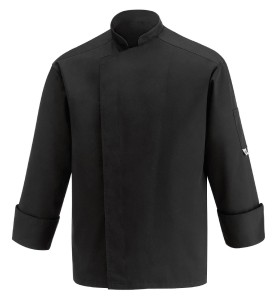 Bluza kucharska ALL BLACK, rozmiar L, OUTLET 
