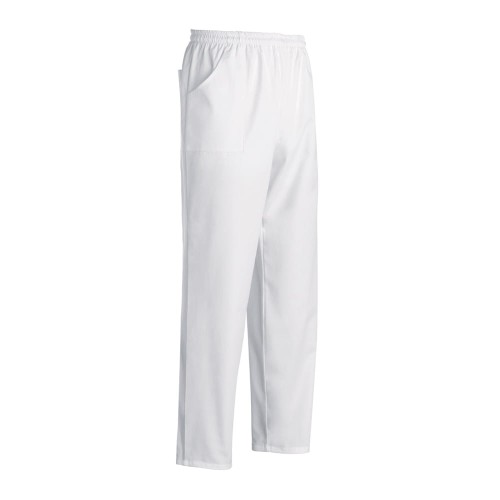 Spodnie kucharskie COULISSE POCKET WHITE