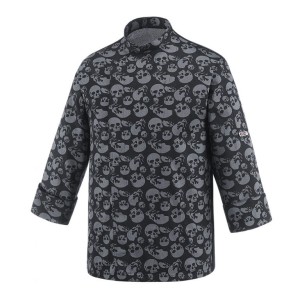 Bluza kucharska SKULLS, rozmiar 2XL, OUTLET 