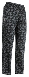 Kolorowe spodnie kucharskie SKULLS, rozmiar 2XL, OUTLET