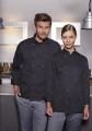 Bluza kucharska Chef Jacket BASIC II (czarna, unisex) Rozmiar XS