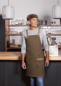 Fartuch URBAN-LOOK z paskiem krzyżowym, cinnamon, OUTLET