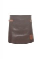 Ekskluzywna, skórzana zapaska Leather Waist Apron (59x40 cm; kolor: mokka)