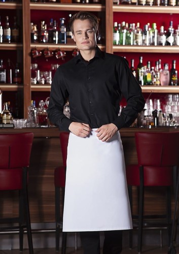 Zapaska (70x70 cm) Bistro Apron BASIC with Pocket, kolor: biały