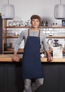 Fartuch z recyklingu GREEN-GENERATION steel blue